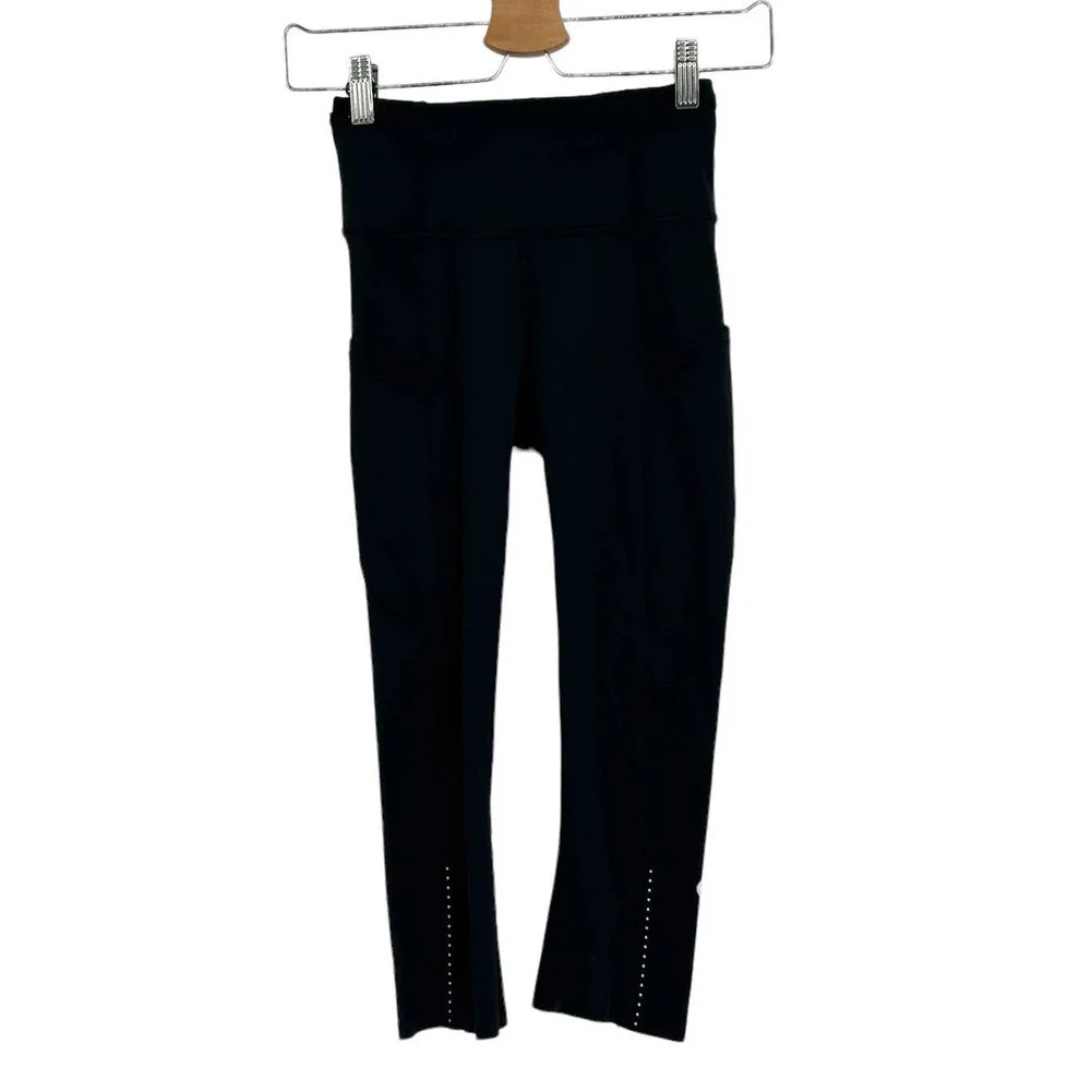 Lululemon Fast & Free Crop II Black Size‎ 2